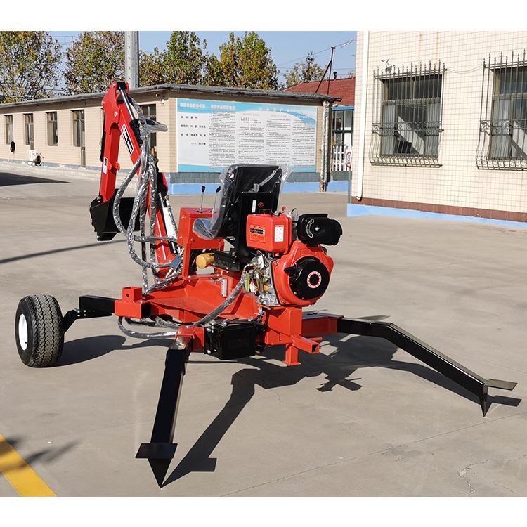 Wholesale Price New Model Professional Atv Towable Backhoe Towable Atv 15hp Gasoline Farm High Efficiency Atv Backhoe