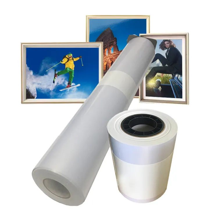 Микропористая 260gsm RC серебристая металлическая струйная печатная фотобумага в рулоне