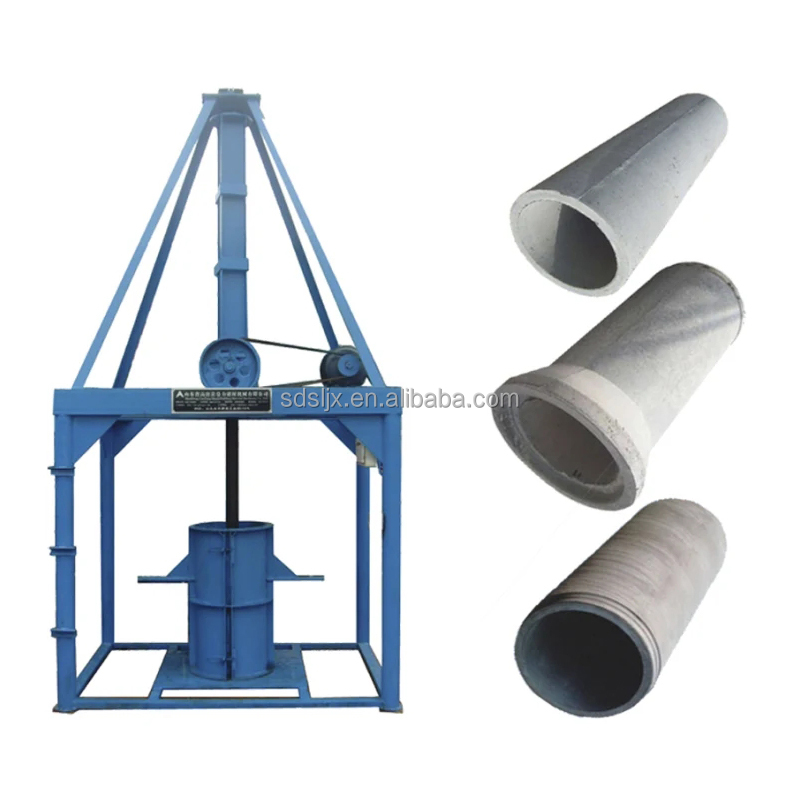 water concrete pipe making machine vertical irrigation pipe molding channel machine of china