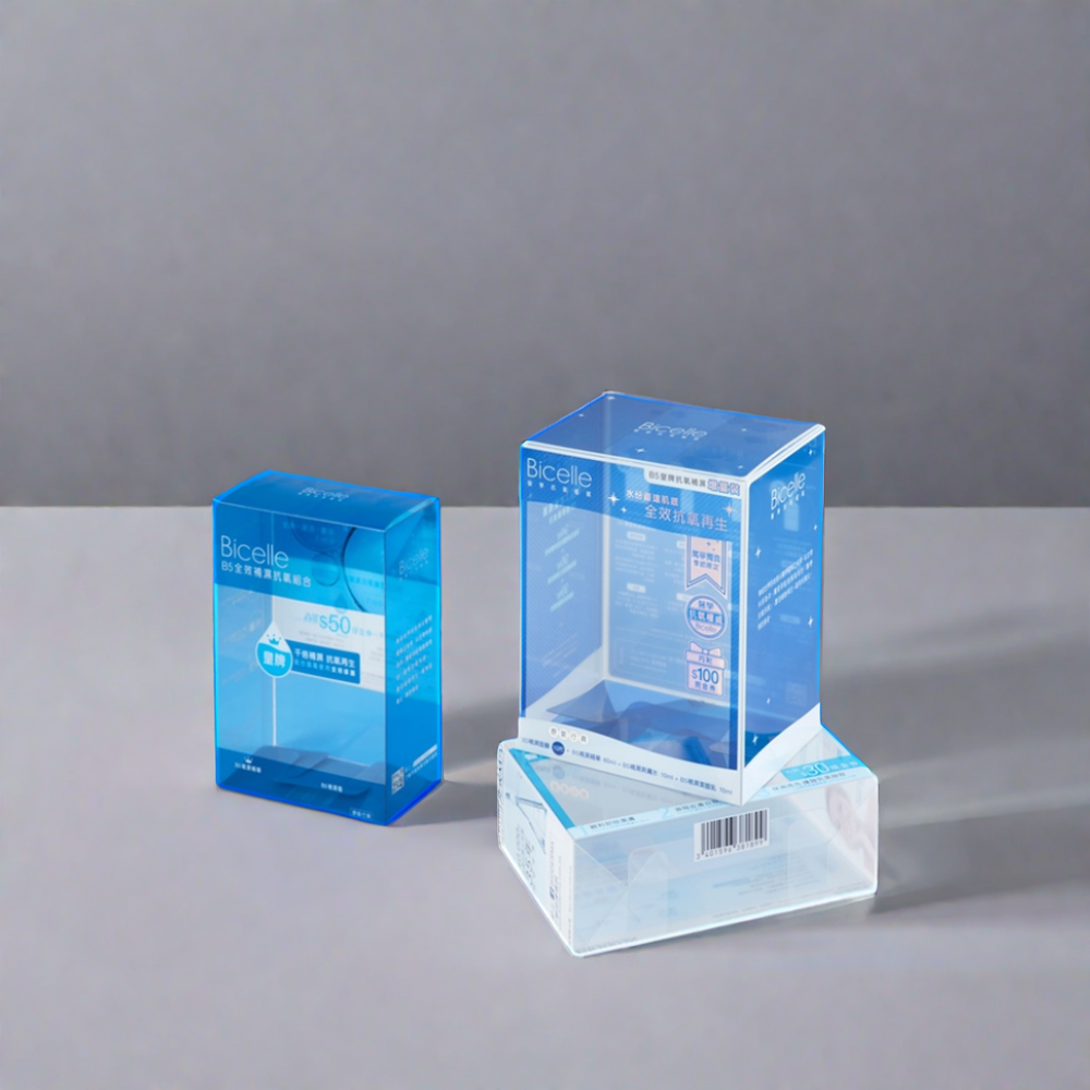 Custom folding PVC Packaging Box For Gift Plastic PVC PP PET Packaging Display Clear Box Set