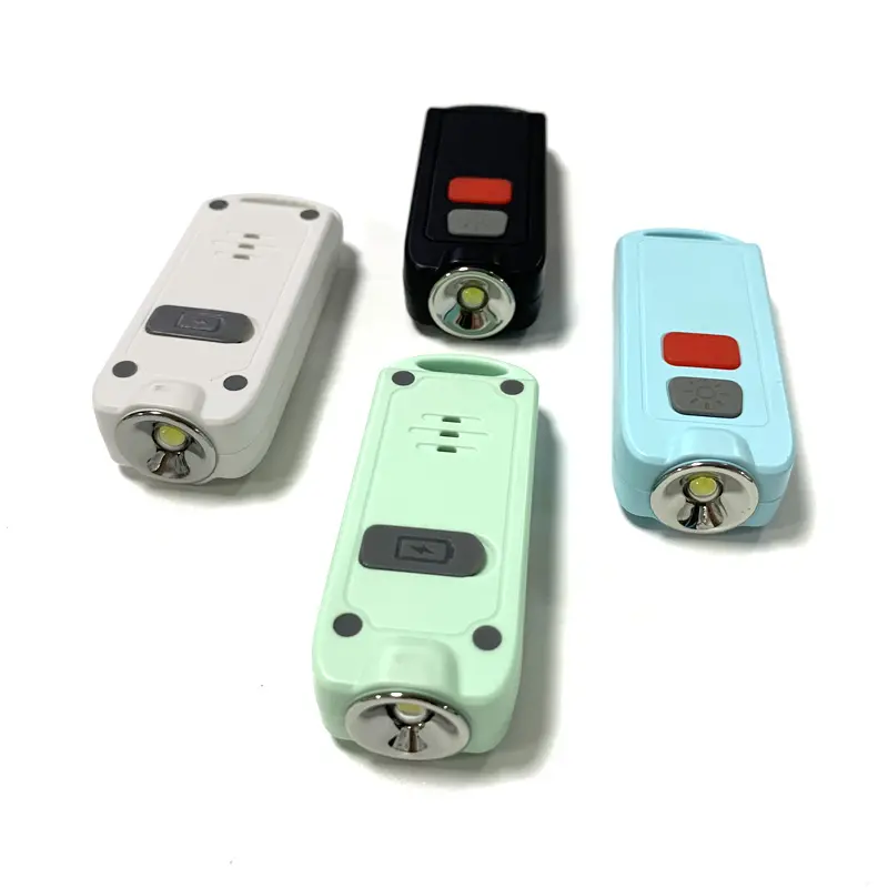Wholesale New 130Db Safe Sound Led Flashlight Keychain Emergency Personal Self Defense Siren Safety Alarm For Women Keychain