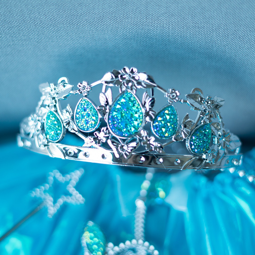 Children's princess crown birthday performance accessories jewelry hair hoop dress up crown ice snow strange fate headdress