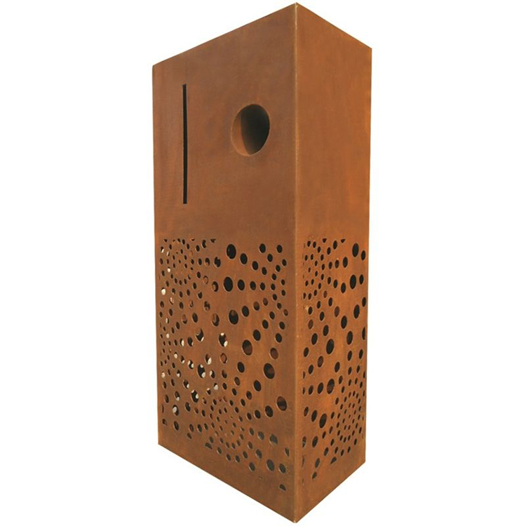 Современный Геометрический стиль Corten сталь деревенский письмо коробка corten стальных шкафов