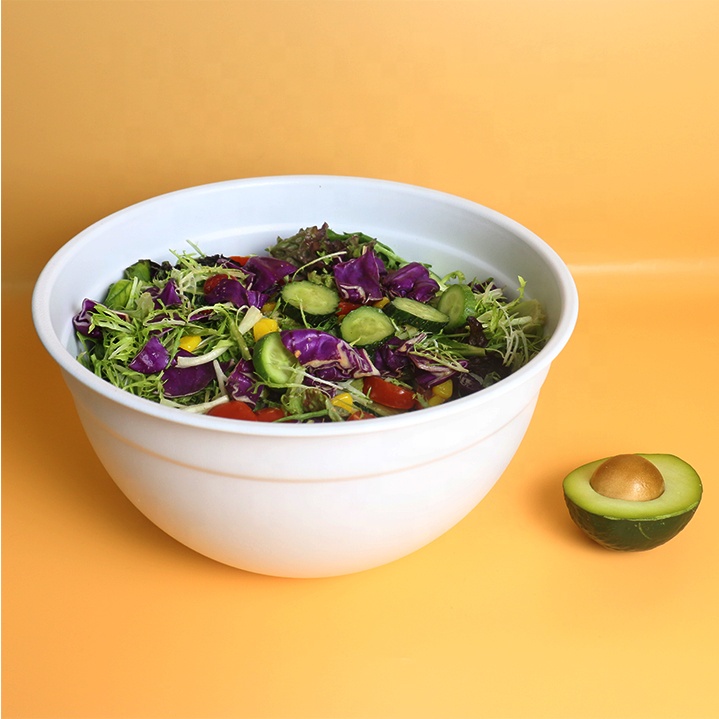 Manufacturer kitchen baking cooking cake color deep mix set metal stainless steel mixing bowl with bamboo lid