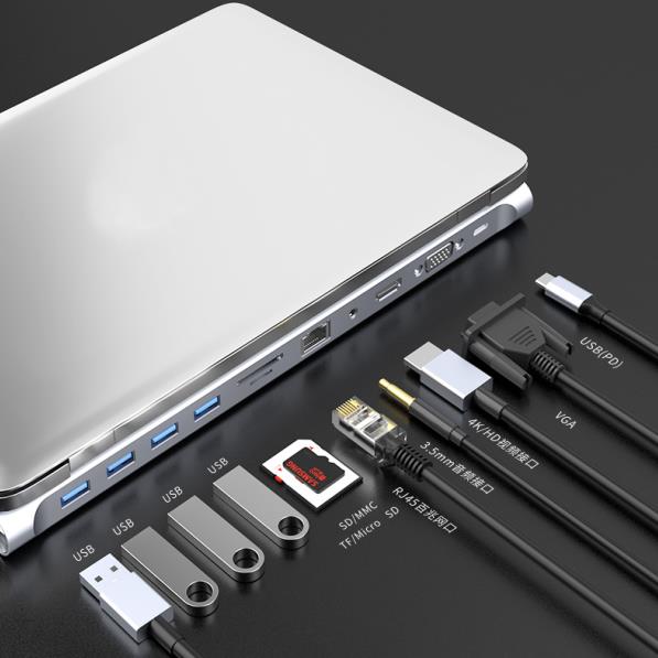 New Usb C Hub 3 0 High Speed Usb Por Hub Multi Port Type C Adapter Mobile Computer Oem Statu Charging Expansion Dock
