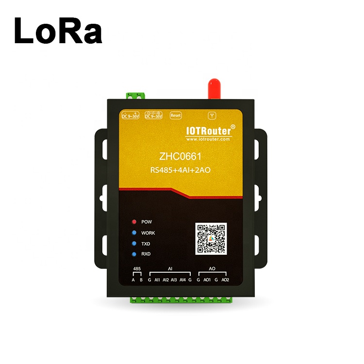 ZHC0661 LoRa контроль температуры шлюз дальнего действия 868 МГц RTU для решений IOT