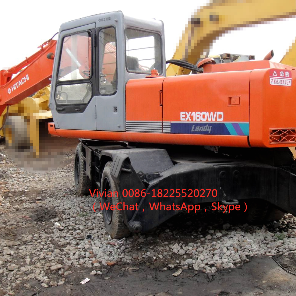 16tons used Crawler Excavator for sale Hatachi EX160 WD Made in Japan with good condition