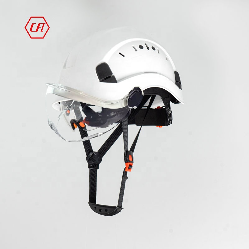 ANSI Z89.1 Vented ABS CLASS C Hard Hat Construction Safety Helmet with Double visors