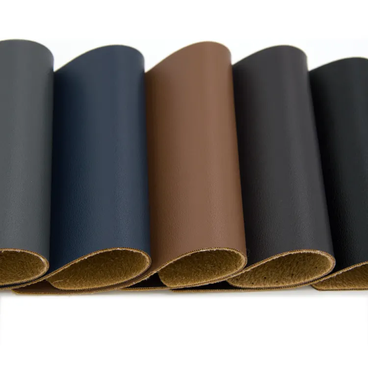 Hot Selling Stock / Custom Faux Leather Fabric Wholesale Solvent Free Pu Bags Leather For Furniture Upholstery