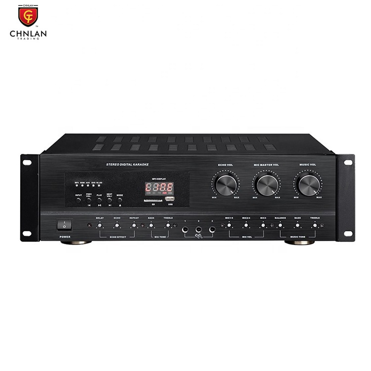 Топ продаж 2 канала 130 Вт * 2 MP3 смешивания стерео цифровой Караоке усилитель Hifi аудио система для домашнего кинотеатра