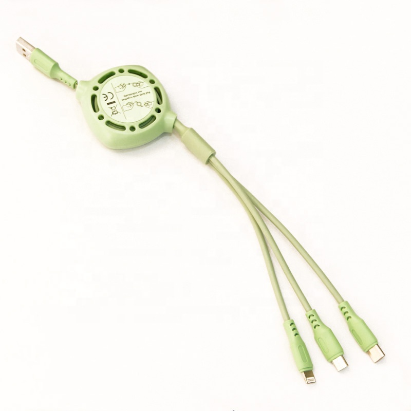 Brand New 1M Fast Charging 3 In 1 USB Data Cable For Mobile Phone