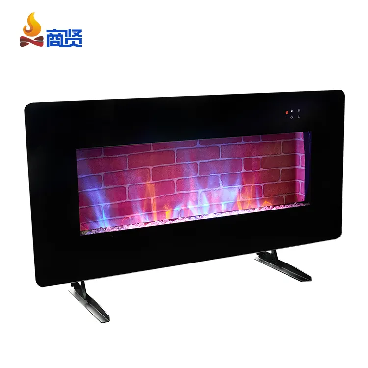 Electric Wall Mount Fireplace Customized Modern 36" 42" Decorative Flame Wall Mounted Heater Electric Fireplace