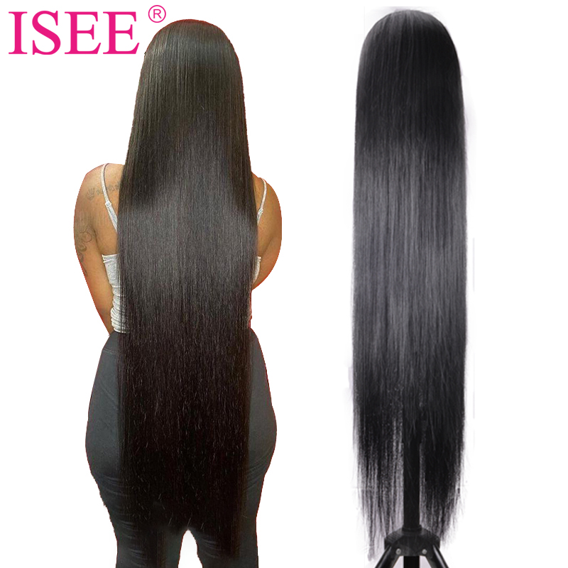 Hot Sale Transparent Lace Front Wig With Baby Hair,40 Inch Long Human Hair Wig,Cuticle Aligned Double Drawn30 Inch Hair Wig