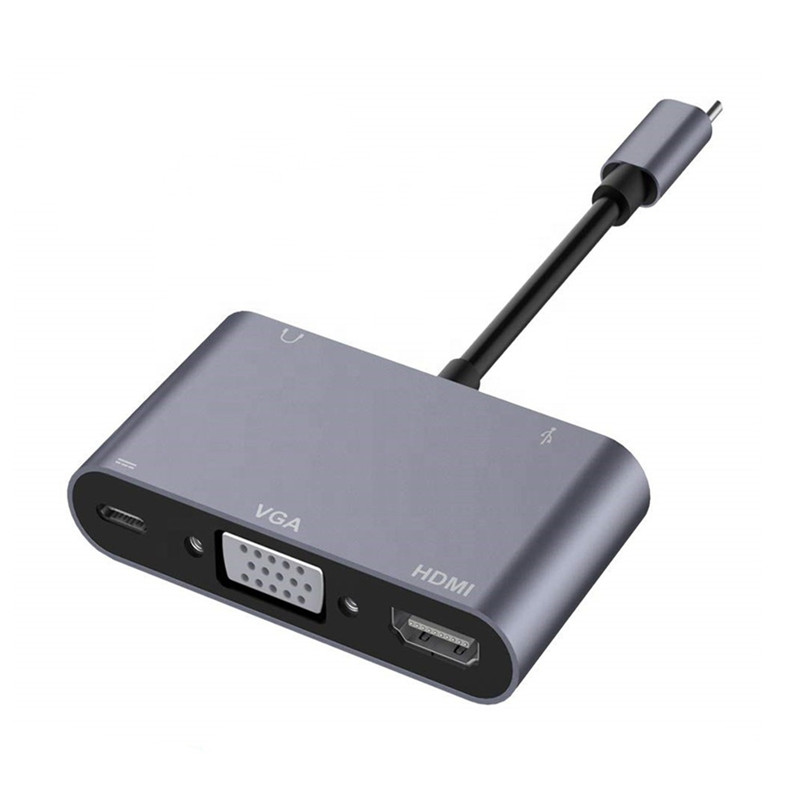 Горячая продажа 5 в 1 Usb Type C Usb 3,1 к Hdmi Vga Аудио Usb 3,0 адаптер для Google Huawei Samsung S9