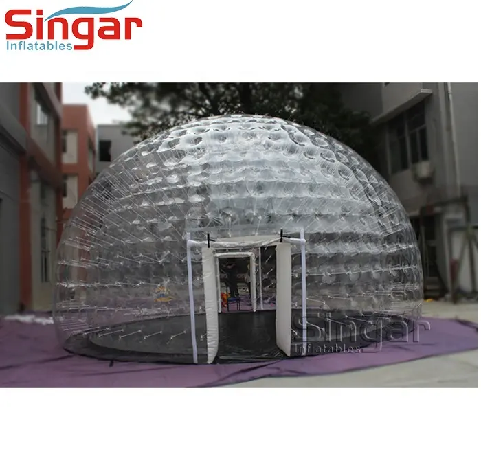 Хит продаж, надувная прозрачная палатка igloo, надувная прозрачная купольная палатка
