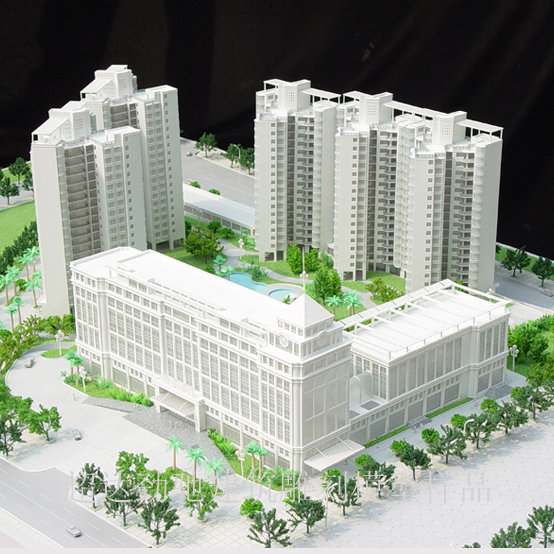 1:100 plastic 3d famous building model for real estate,apartment house model
