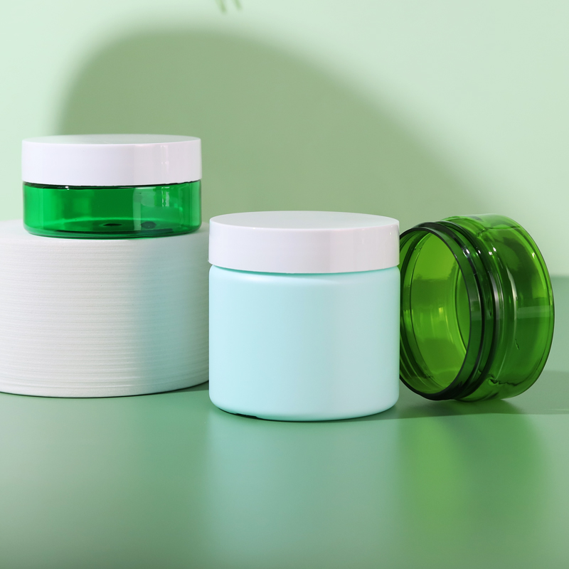 Customized Eco Friendly PCR Cosmetic Jars Recycled Plastic Cosmetic Packaging