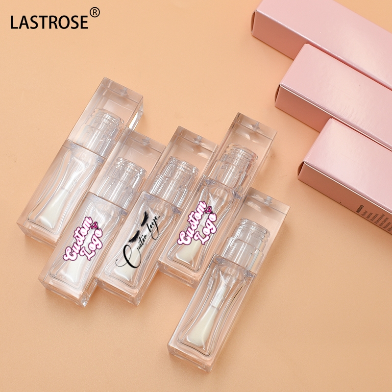 6ml lipgloss tube wholesale clear lip gloss tubes private label empty cosmetic plastic tubes with paper boxes