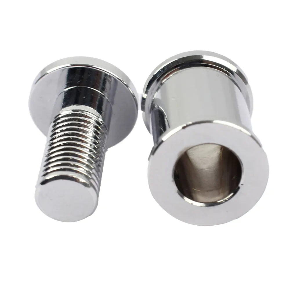 glass tube standoff adjustable pins round balustrade fitting blind through hole