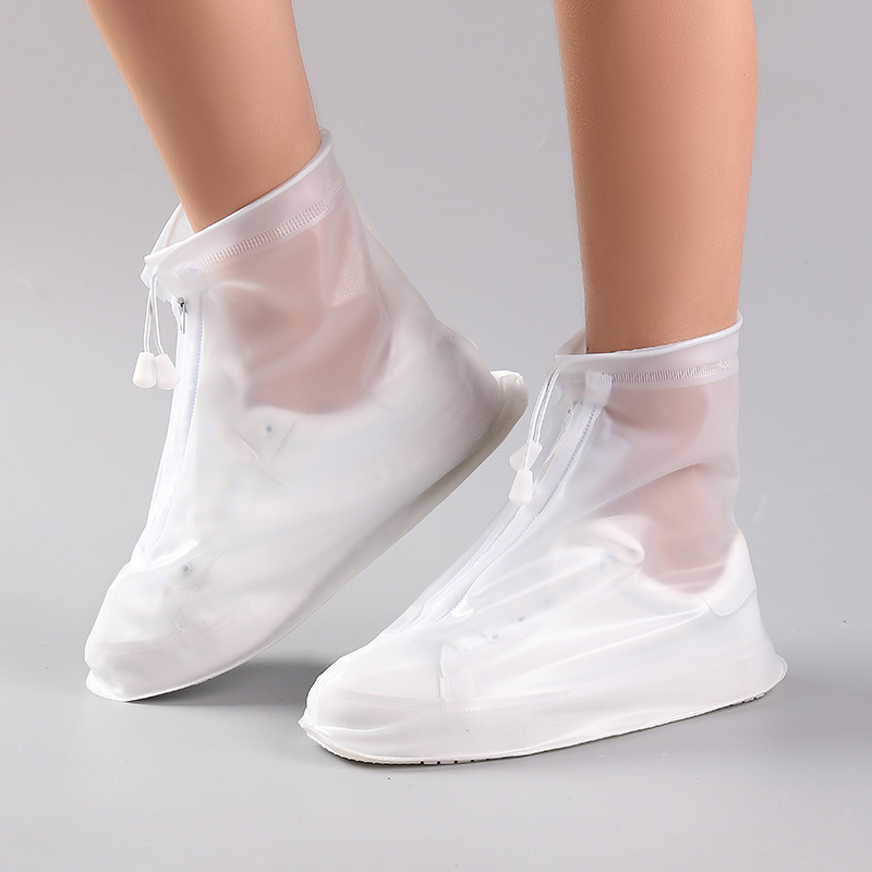Unisex improved thicker protector silica gel PVC waterproof silicon rain shoe cover