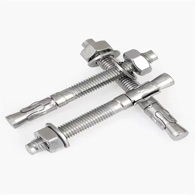 3/8" x 2" free sample carbon steel stainless steel wedge anchor through bolts
