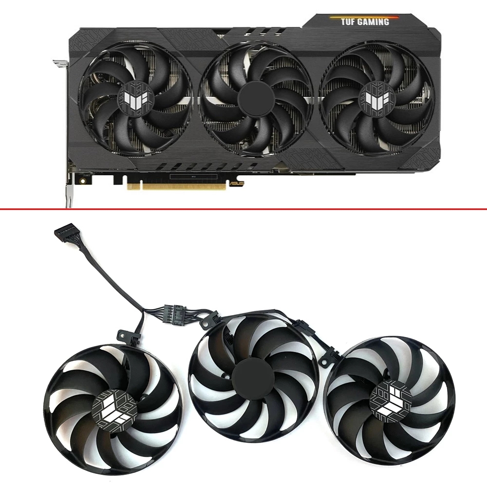 Новый вентилятор CF9010U12D с двойным шариковым охлаждением RTX3080 3090 GPU, вентилятор для ASUS TUF RTX 3060 Ti 3070 3080 3090 OC, игровые вентиляторы для графической карты