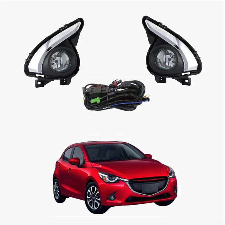 Передняя противотуманная фара в сборе для Mazda 2 DEMIO Hatchback 2015 2016 2017 с переключателем проводки