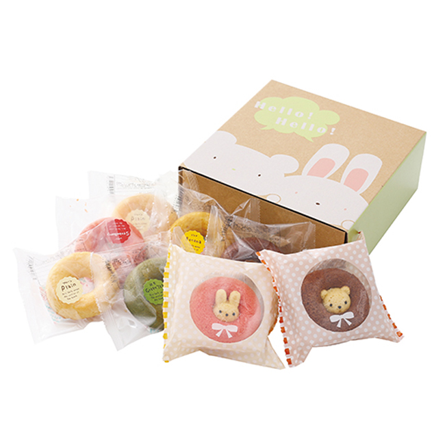 Japan strawberry flavor snack wholesalers packing box donut food