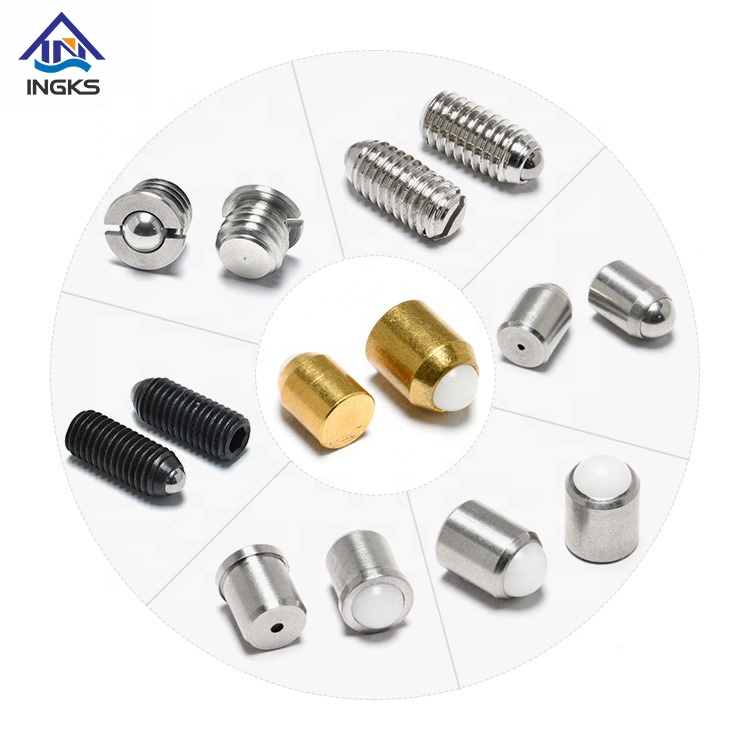 Wuxi Ingks Made Stainless Steel All Sizes M3 M4 M5 M6 M8 M10 Knurled Body Spring Ball Plunger