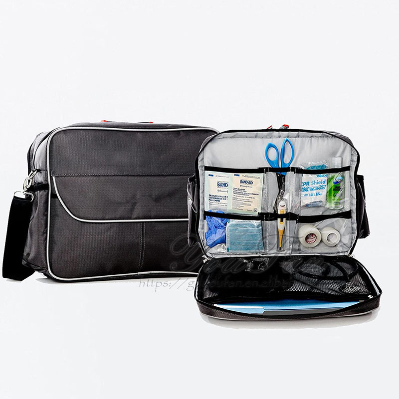 Medical Supplies Bag Emergency Responder Trauma Bag Nurse Bag with Detachable Dividers and Top Buckles Ideal for Paramedics