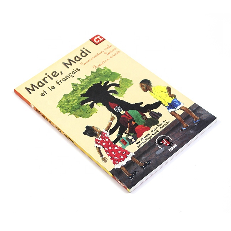 Textbook Printing Customized Softcover Workbook Printing for School Book Printing Service Art Paper Film Lamination QS