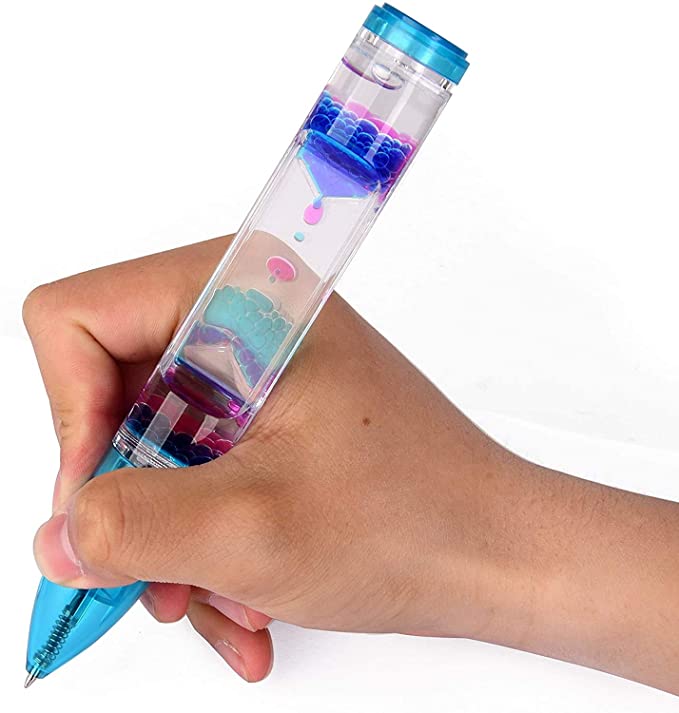 Colorful Hourglass Timer with Droplet Movement Liquid Motion Timer Pen