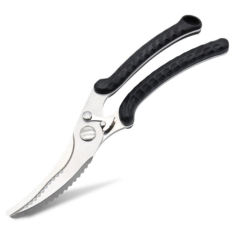 High Hardness Stainless Steel Chicken Bone Shears Kitchen Shears with Plastic Handle