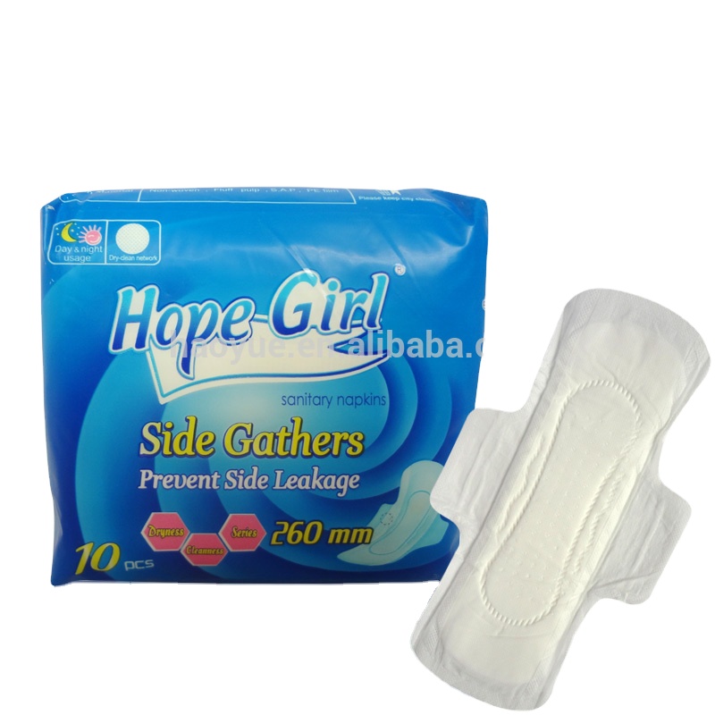 Disposable female sofy sanitary napkin in menstrual period