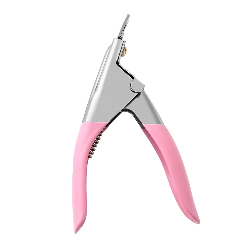 Stainless Steel Sharp Manicure U-shaped Scissors DIY French Nail False Nail Scissors Upgrade Drop shipping