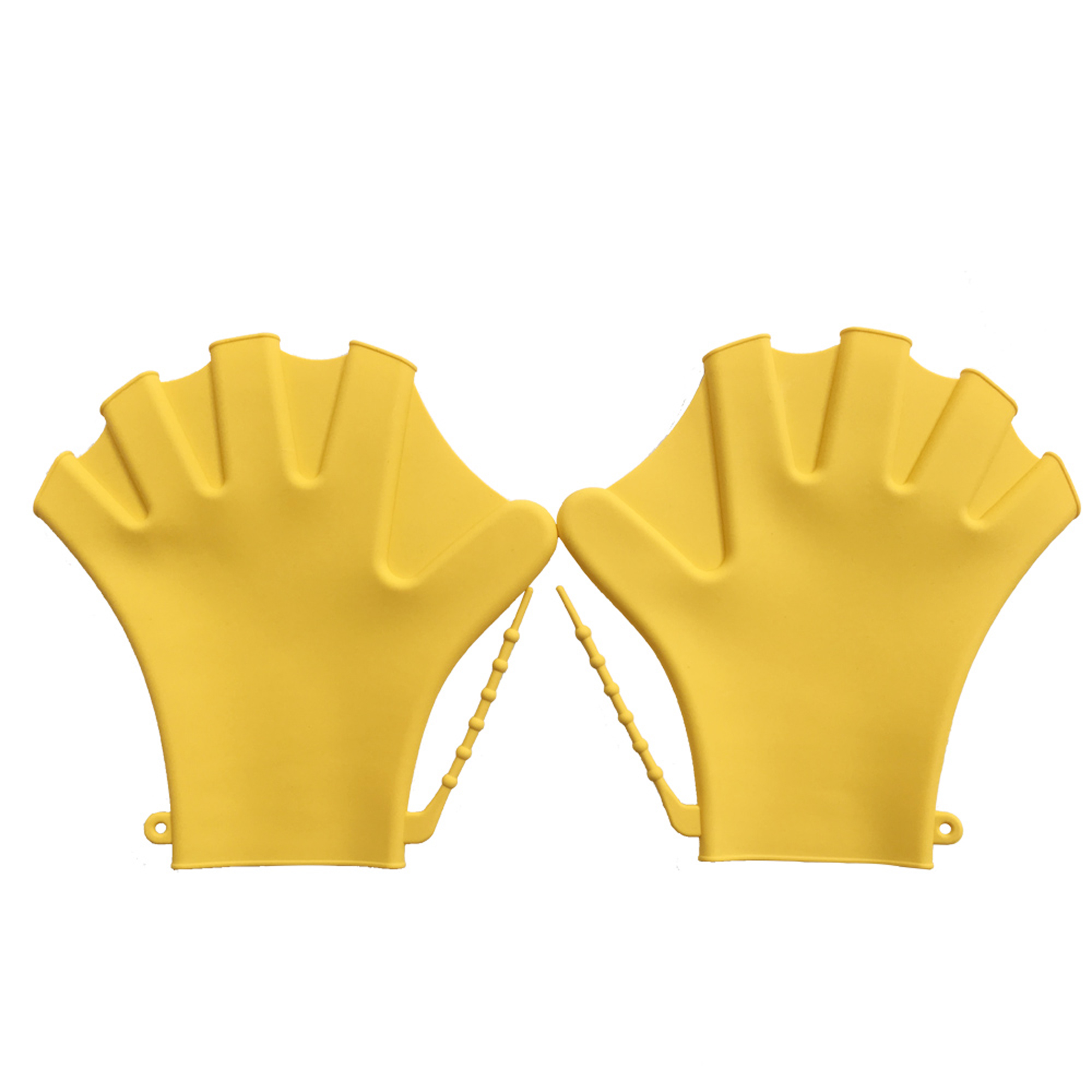 Custom Swim Training Finger Webbed Silicone Swimming Gloves For Adults