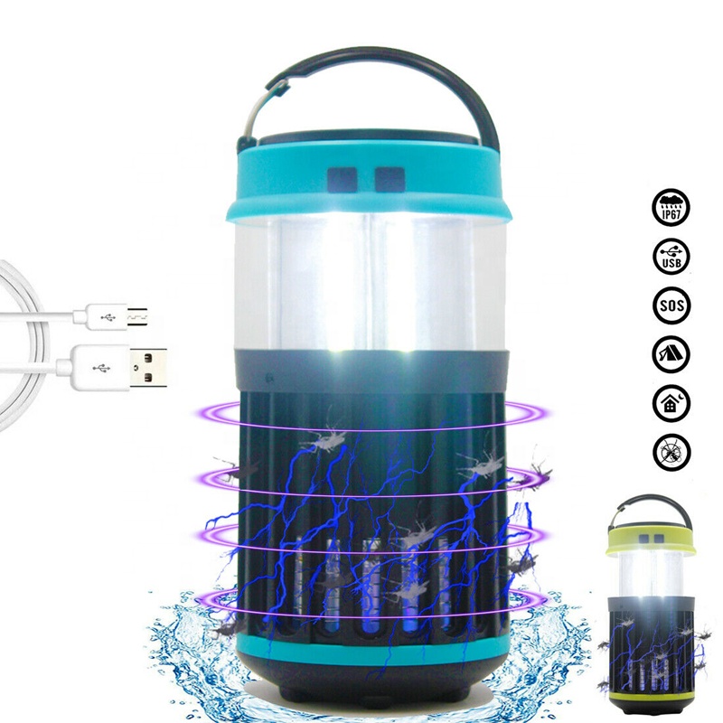 2 в 1 портативный LED складной баг Zapper москитный фонарь для кемпинга USB Перезаряжаемый тент для подвешивания на открытом воздухе другое снаряжение для кемпинга