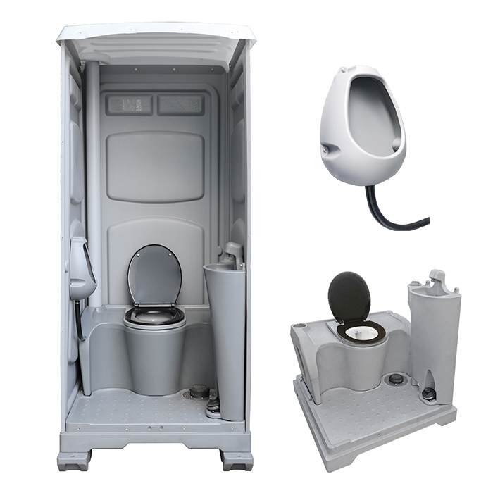 Mobile prefabricated portable composting HDPE toilets chemical wc cabin movable toilettes for construction for sale
