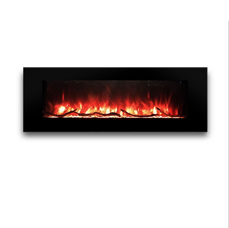 Factory 60 Inch Best DIY Electric Fireplace Heater Wall Mounted Crystal Crushed Fireplace