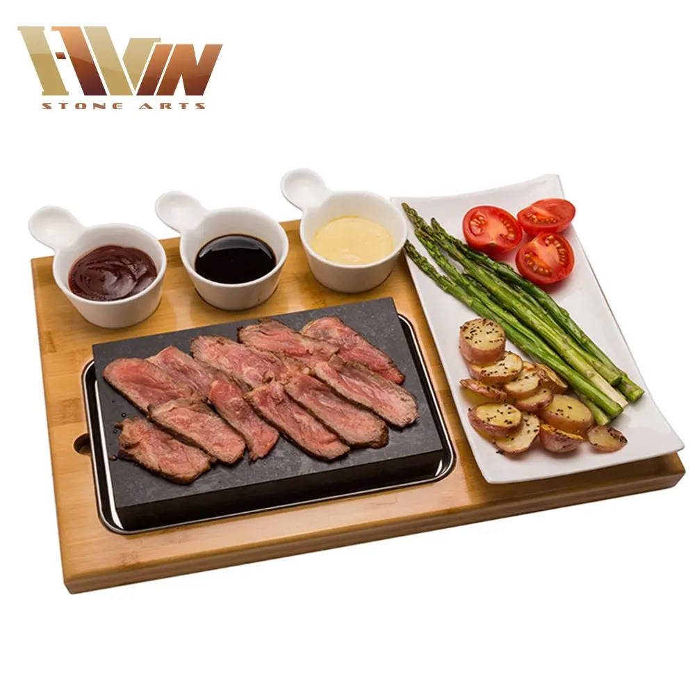 Restaurant Barbecue Basalt Steak Stone For Cooking,Hot Plate And Grill Basalt Cooking Lava Stone