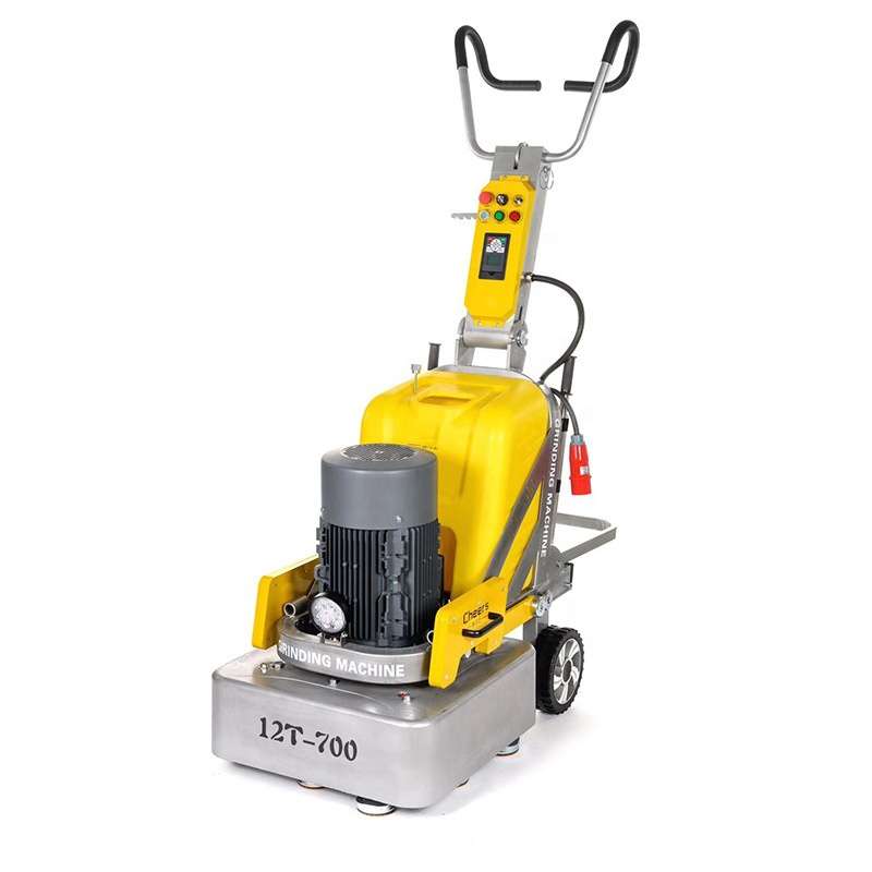 Four-disc 12-head grinding machine Cement floor curing agent high-gloss grinding machine with water tank