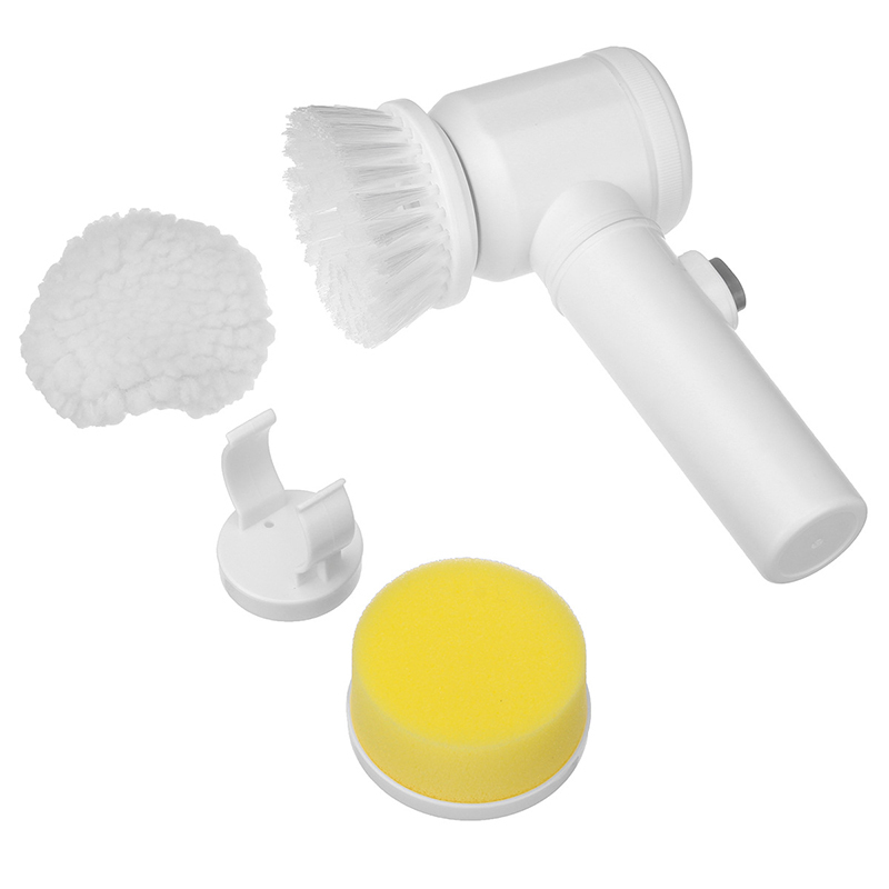 Bathtub Floor Wall Sink Toilet Handheld Electric Cordless Power Spin Shower Scrubber Cleaning Brush With Replaceable Brush Heads