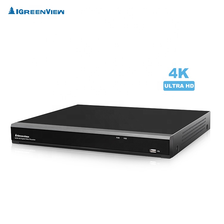 IGreenView h.264 сети цифрового видео регистраторы системы 16ch H.265 4 к AHD DVR