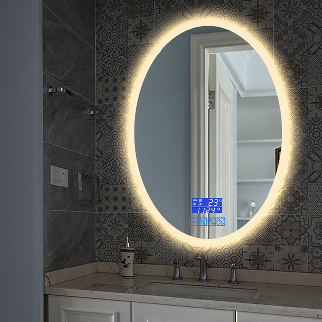 Beauty salon mirrors with led light hot selling mirror stickers wall