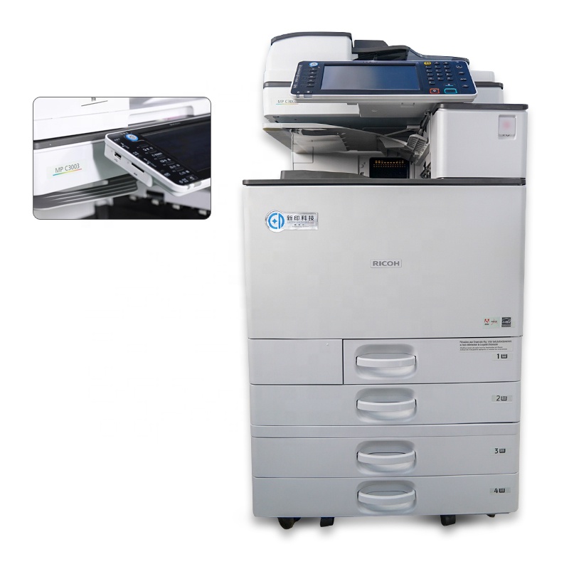 Принтер A3 Ricoh CMYK цветной/монохромный все-в-одном фотокопировальный аппарат для Ricoh Aficio MP C3003 б/у копировальный аппарат