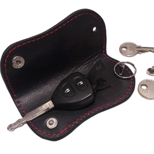 Convenient keychain Genuine Leather Car Key Holder for Regular Keys/Car Key /Remote Control Car