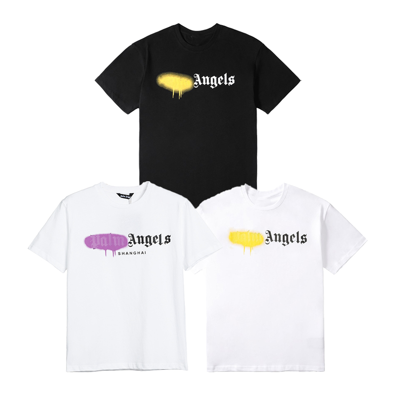 2021New Arrivals Palm Angel Ink Jet Letter Printing Custom T shirts Palm Angels Clothing