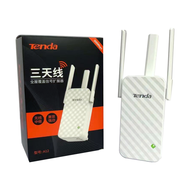 Tenda A12 усилитель сигнала мобильного телефона ретранслятор интернет сеть WiFi расширитель 802.11N 2,4G 300M маршрутизатор