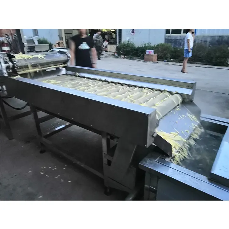 Автоматическая горячая продажа картофель фри бланширование жарки сушильная машина