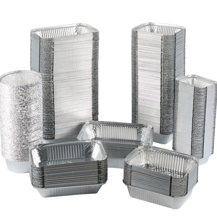 300ml 350ml rectangular food grade inflight catering food serving airline aluminum foil tray/food container/meal tray